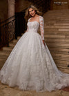 Wedding Dresses Long Bridal Gown Beaded Lace Wedding Dress Ivory Nude