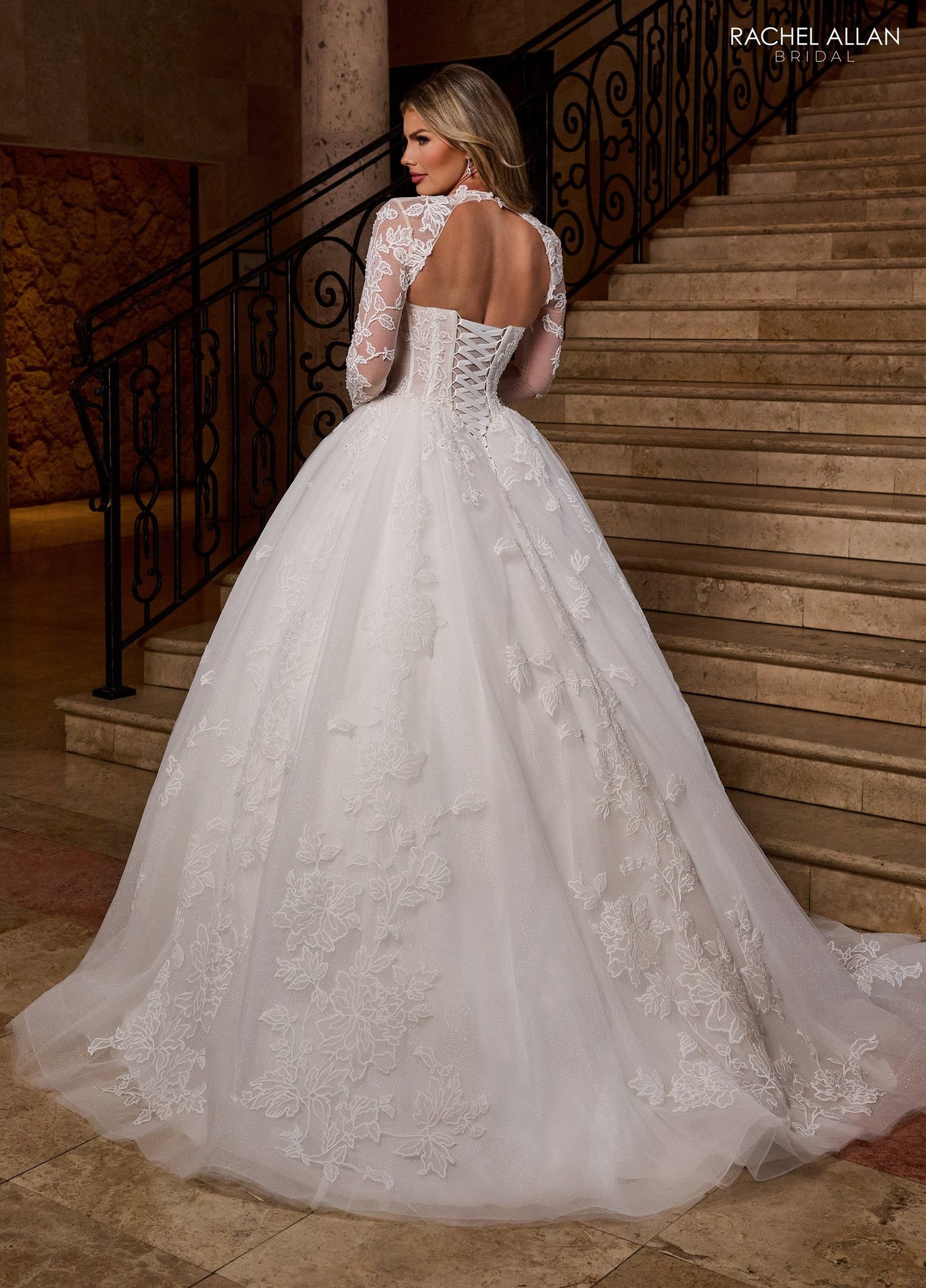 Wedding Dresses Long Bridal Gown Beaded Lace Wedding Dress Ivory Nude