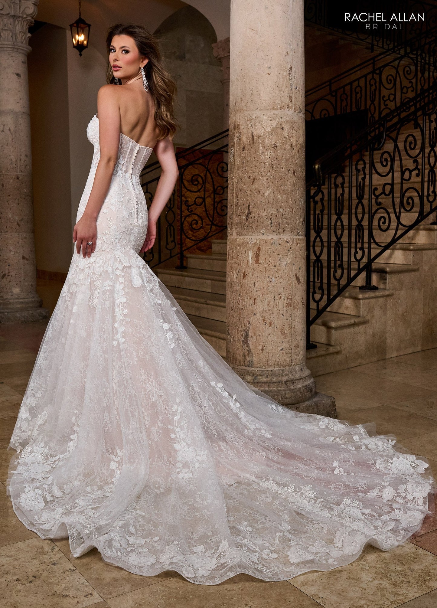 Wedding Dresses Long Lace Mermaid Wedding Dress Ivory Pink Champagne