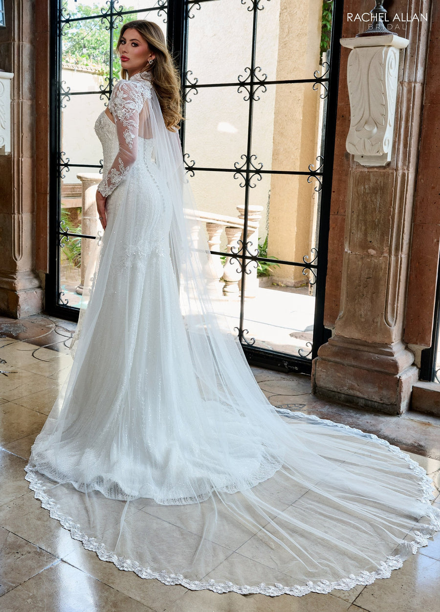 Wedding Dresses Beaded Floral Long Mermaid Wedding Dress Ivory