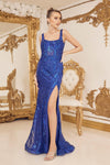 Nox Anabel C1103 Long Sleeveless Beaded Prom Dress