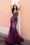 Prom Dresses Formal Long Prom Mermaid Dress Purple