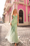 Prom Dresses Formal Long Prom Mermaid Dress Sage Green