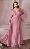 فستان LaDivine CD242C طويل رسمي بقصة A مقاس كبير