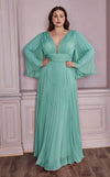 فستان LaDivine CD242C طويل رسمي بقصة A مقاس كبير