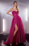 فستان سهرة طويل لامع من LaDivine CD252