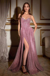 فستان سهرة طويل لامع من LaDivine CD252