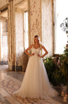Wedding Dresses A Line Long Corset Wedding Dress Ivory/Ivory