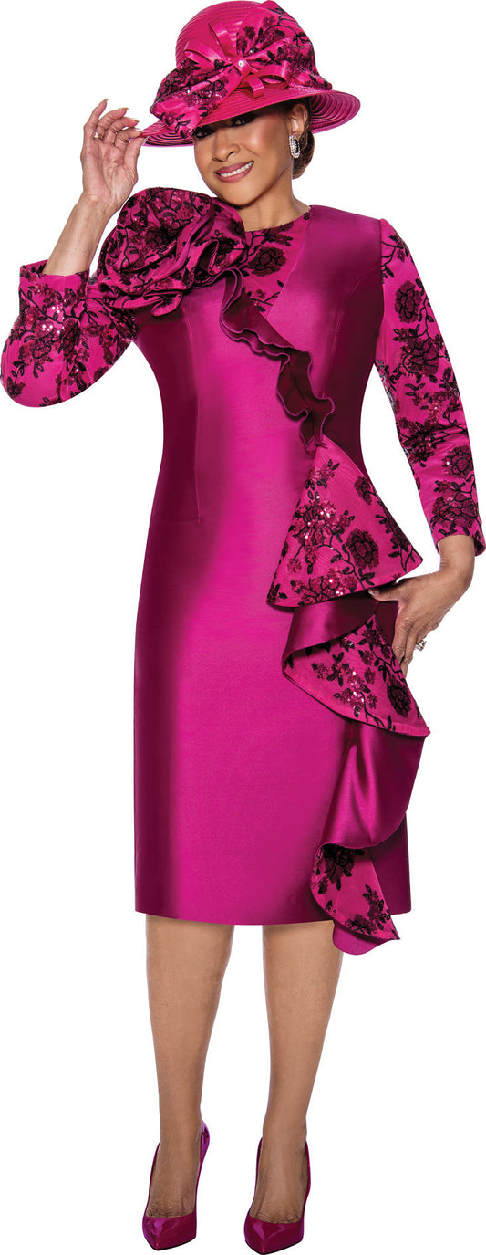 Cocktail Dresses Formal Long Sleeve Cocktail Dress Magenta