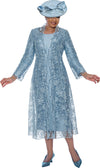 Plus Size Dresses Plus Size Mother of the Bride Long Sleeve Dress Blue
