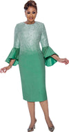 Mother of the Bride Dresses Mother of the Bride Fringe Midi Dress Emerald