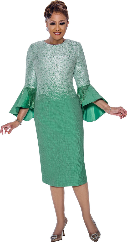 Mother of the Bride Dresses Mother of the Bride Fringe Midi Dress Emerald