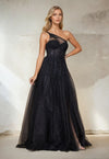 Prom Dresses Long Prom One Shoulder Formal Ball Gown  Black