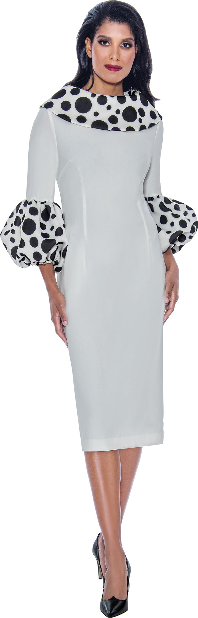 فستان كوكتيل متوسط الطول من Divine Apparel DN12151 لأم العروس