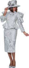 Plus Size Dresses Long Sleeve Skirt Set Short Dress Silver