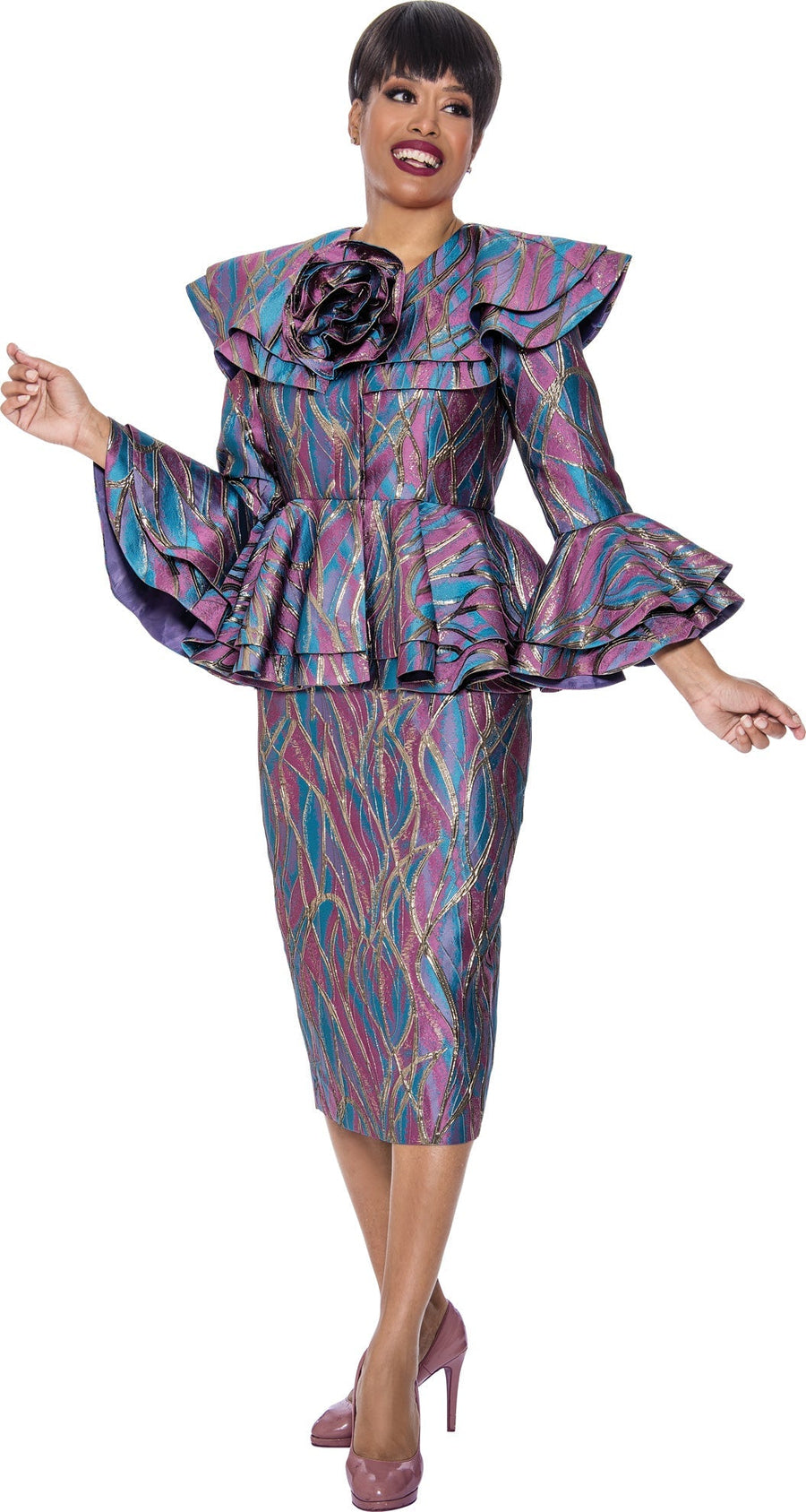 Plus Size Dresses Skirt Suit Multi Short Dress Multi