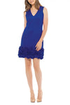 Cocktail Dresses Short Ruffle Fitted Cocktail Dress Cobalt