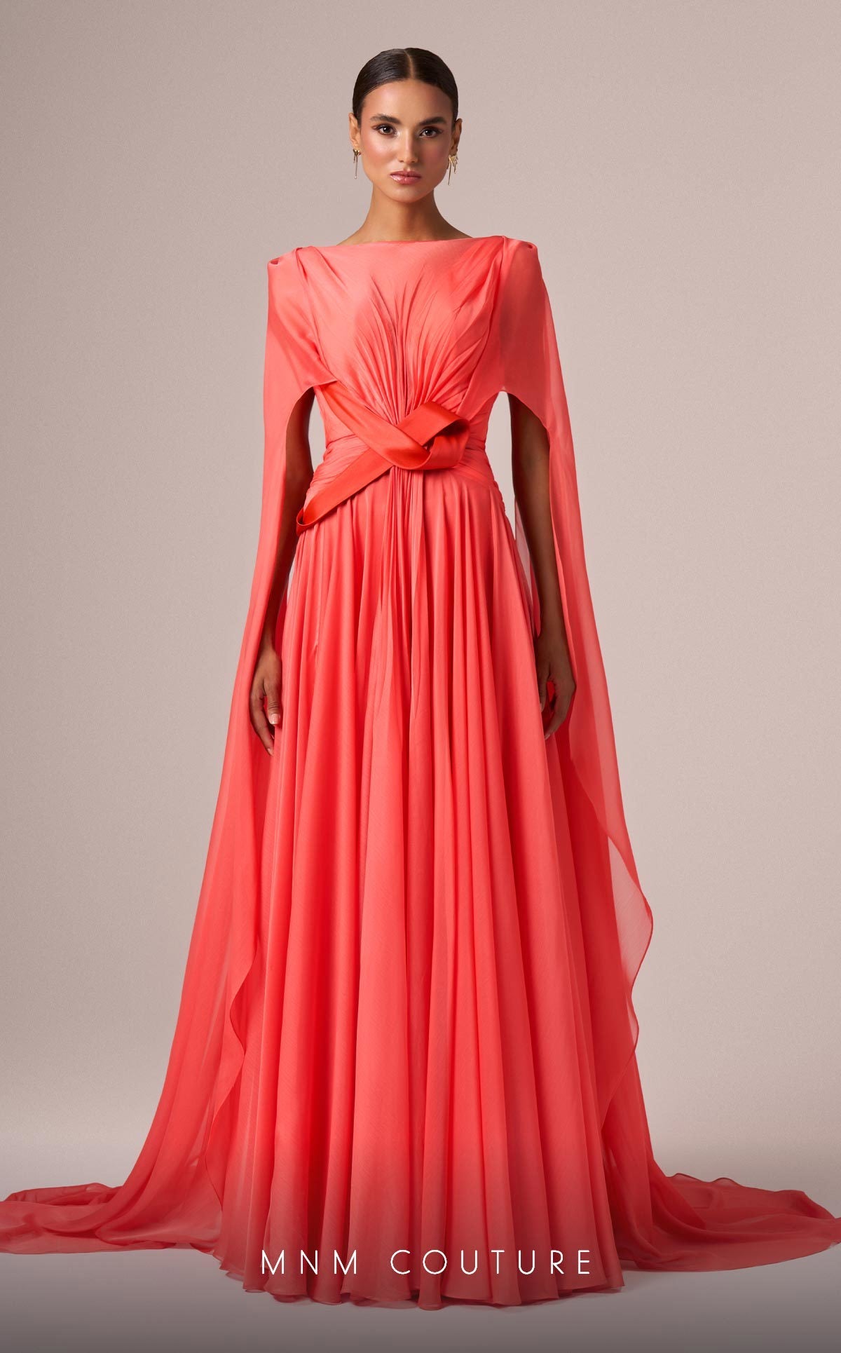 Formal Dresses A Line Long Formal Evening Dress Coral