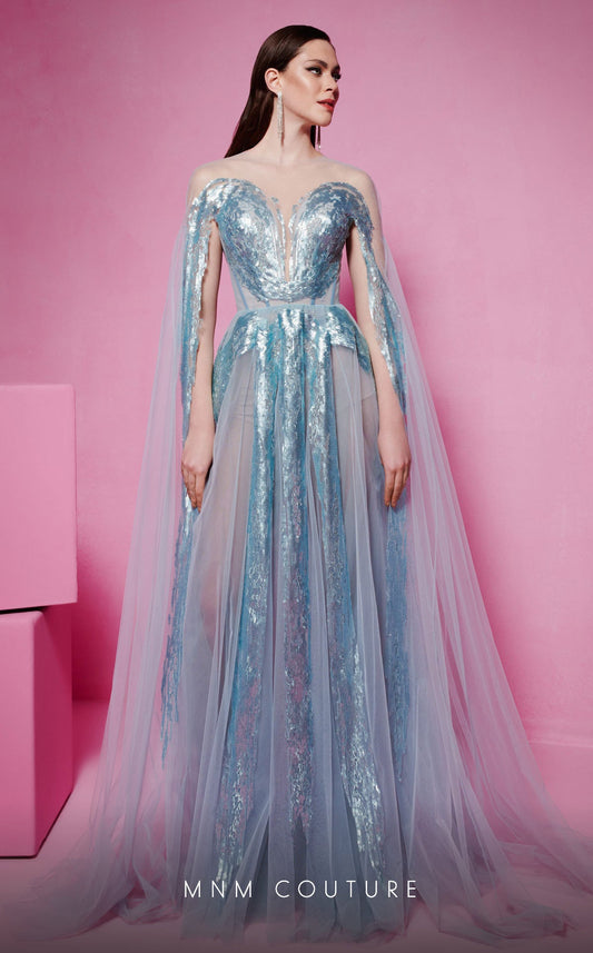 Formal Dresses Beaded Long Formal A Line Evening Dress Mint