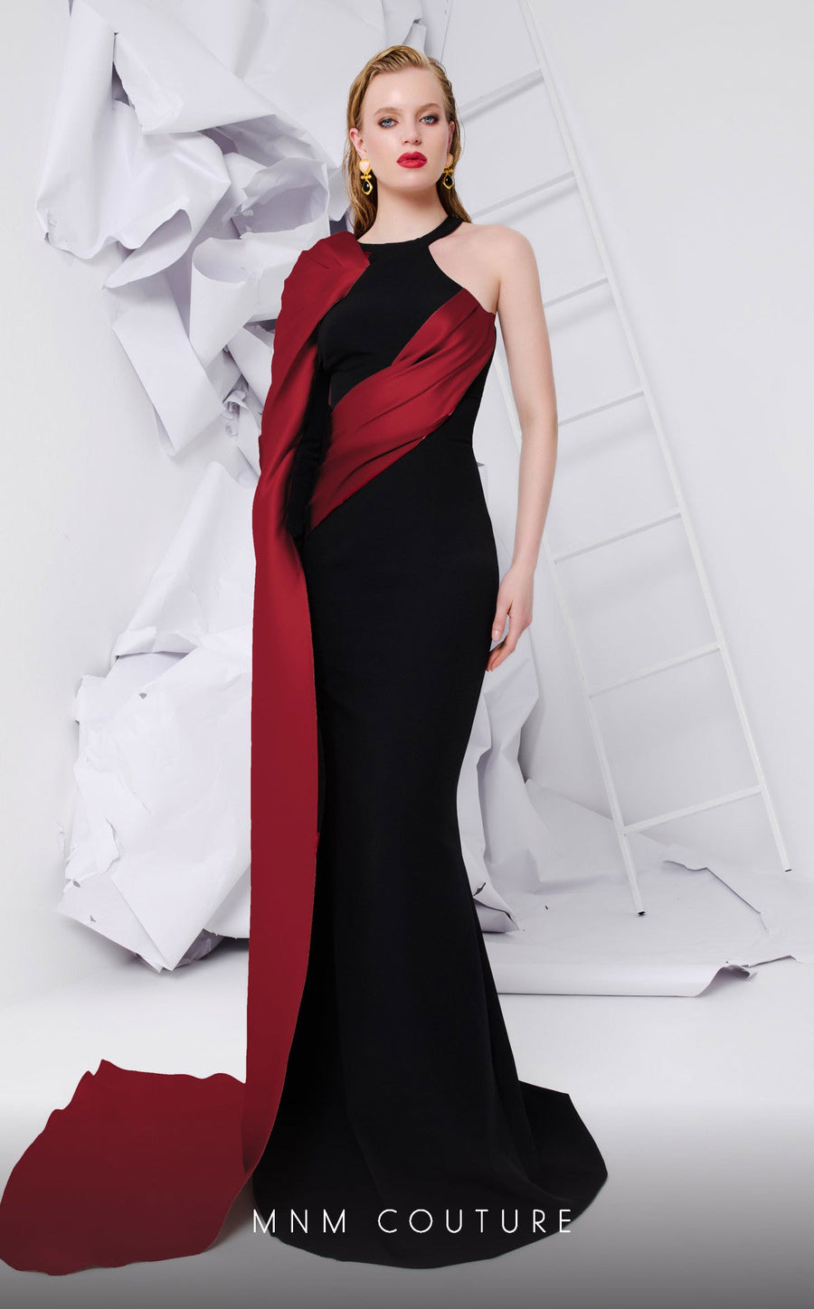 Prom Dresses Long Fitted Formal Evening Prom Dress Red Black
