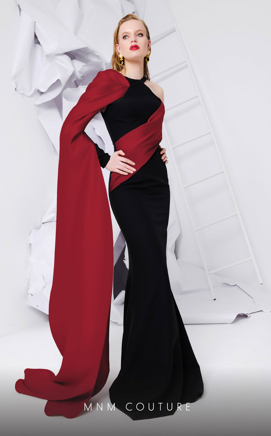 Prom Dresses Long Fitted Formal Evening Prom Dress Red Black