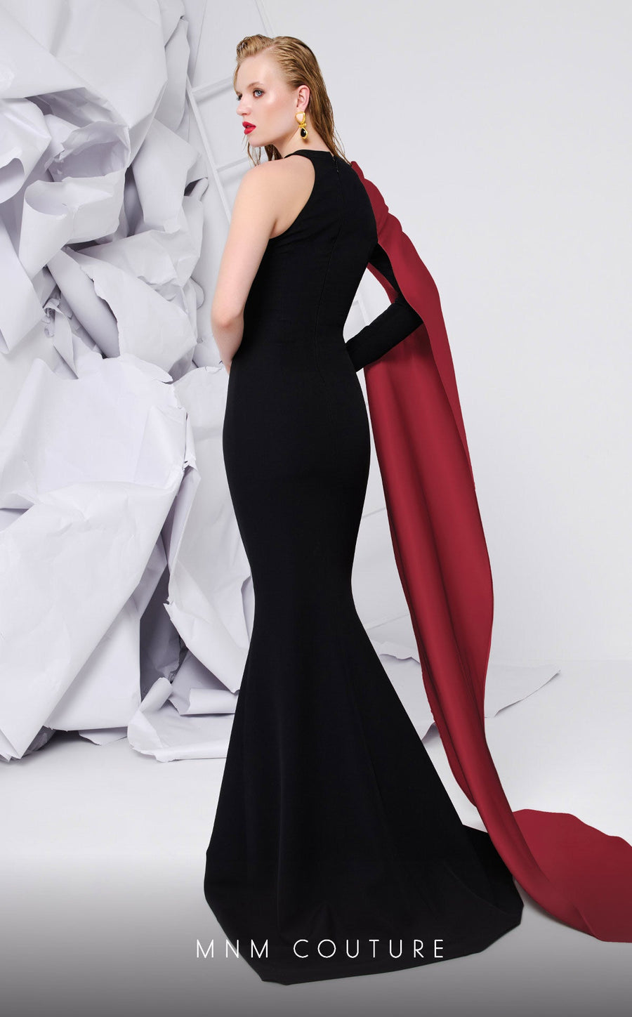 Prom Dresses Long Fitted Formal Evening Prom Dress Red Black