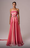 Prom Dresses Long A Line Prom Printed Formal Dress Pink