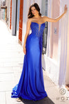 Prom Dresses Long Fitted Prom Gown Royal Blue