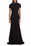 Formal Dresses Fitted Formal Long Dress Black