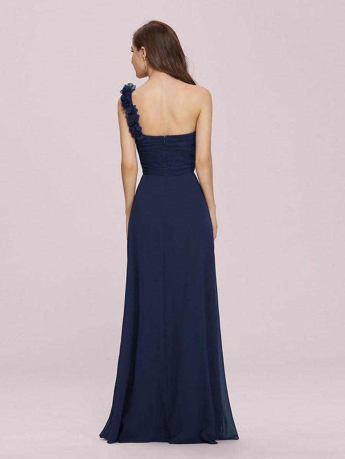 Long Formal One Shoulder Bridesmaid Dress