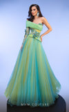 Formal Dresses Ball Gown Long Formal Pleated Evening Dress  Turquoise