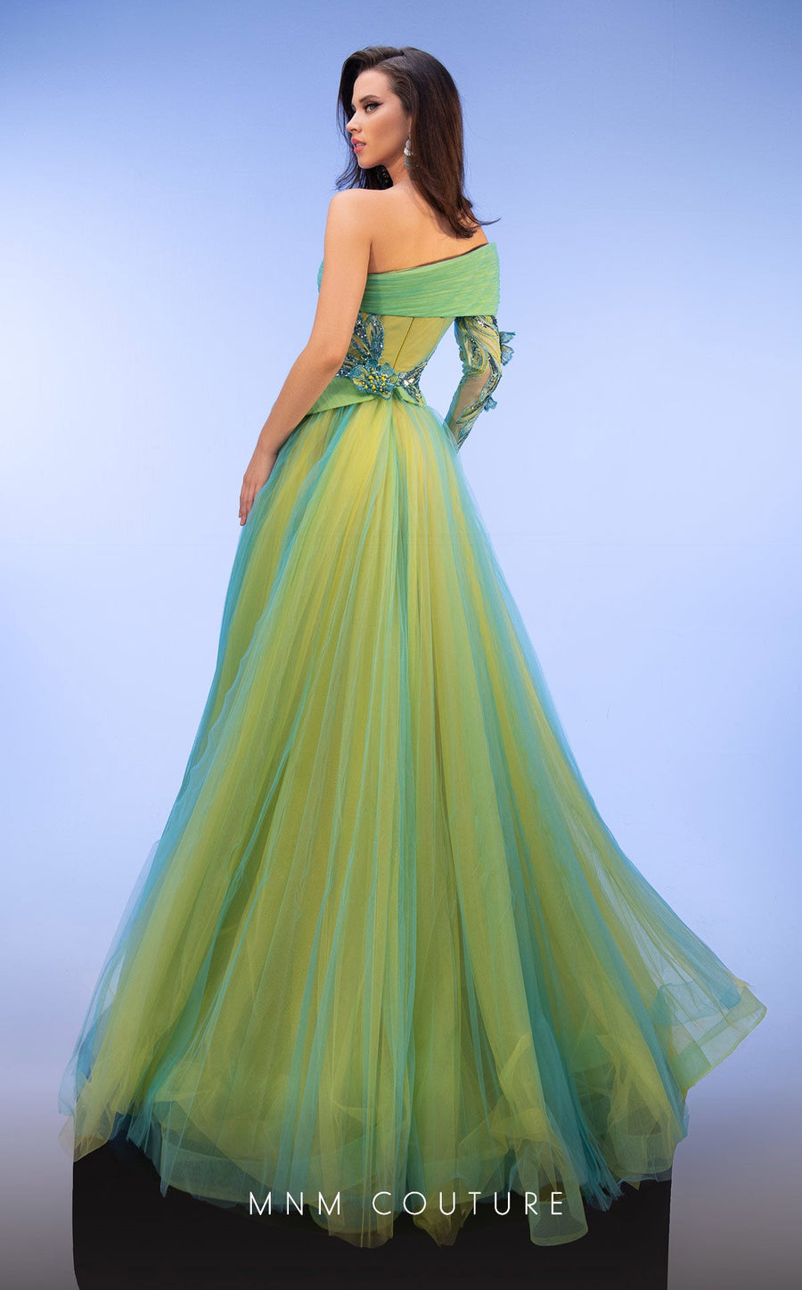 Formal Dresses Ball Gown Long Formal Pleated Evening Dress  Turquoise