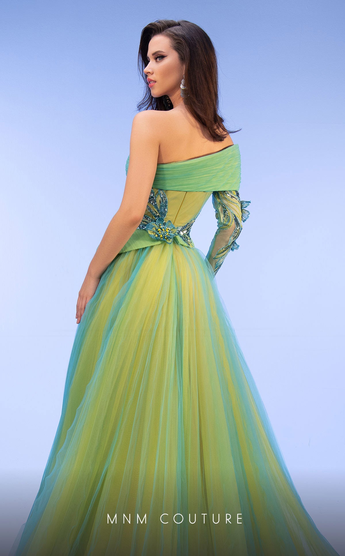 Formal Dresses Ball Gown Long Formal Pleated Evening Dress  Turquoise