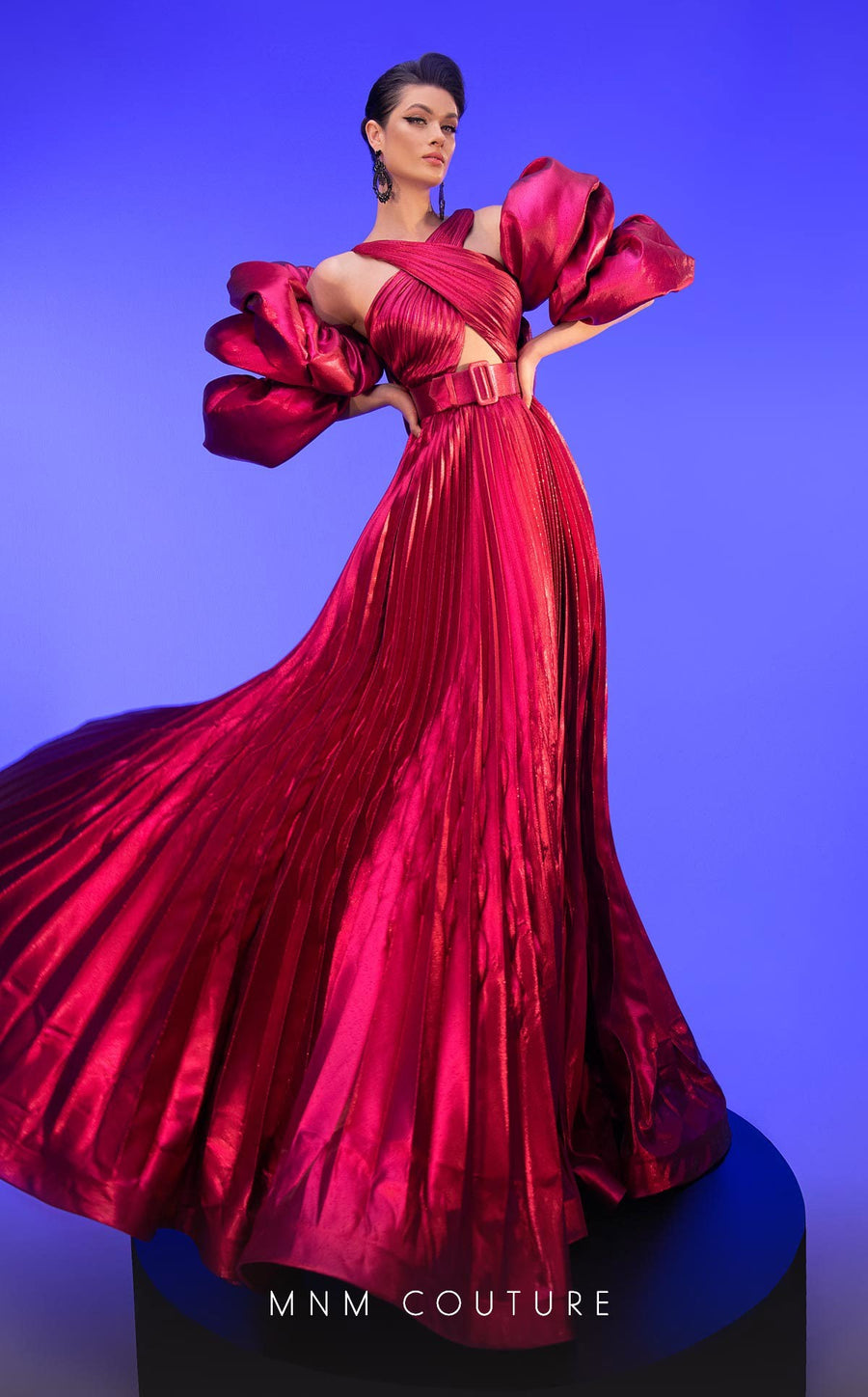 Formal Dresses A Line Pleated Evening Gown Formal Dress  Fuchsia