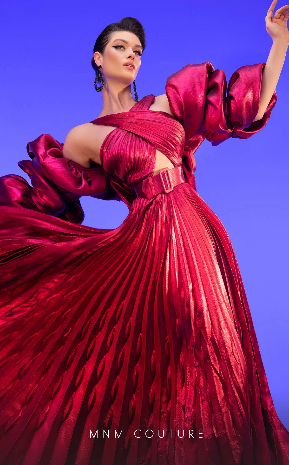 Formal Dresses A Line Pleated Evening Gown Formal Dress  Fuchsia