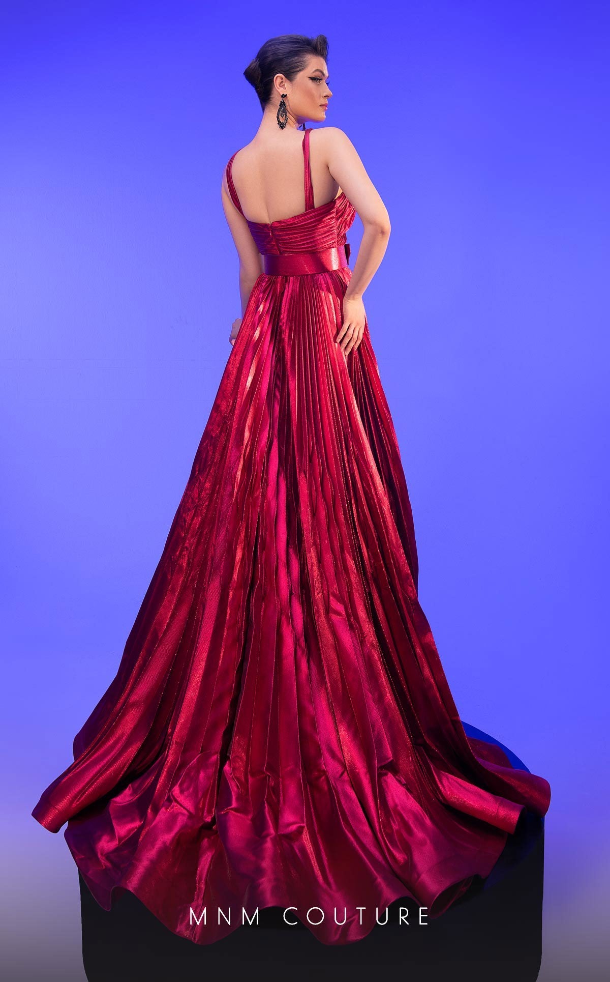 Formal Dresses A Line Pleated Evening Gown Formal Dress  Fuchsia