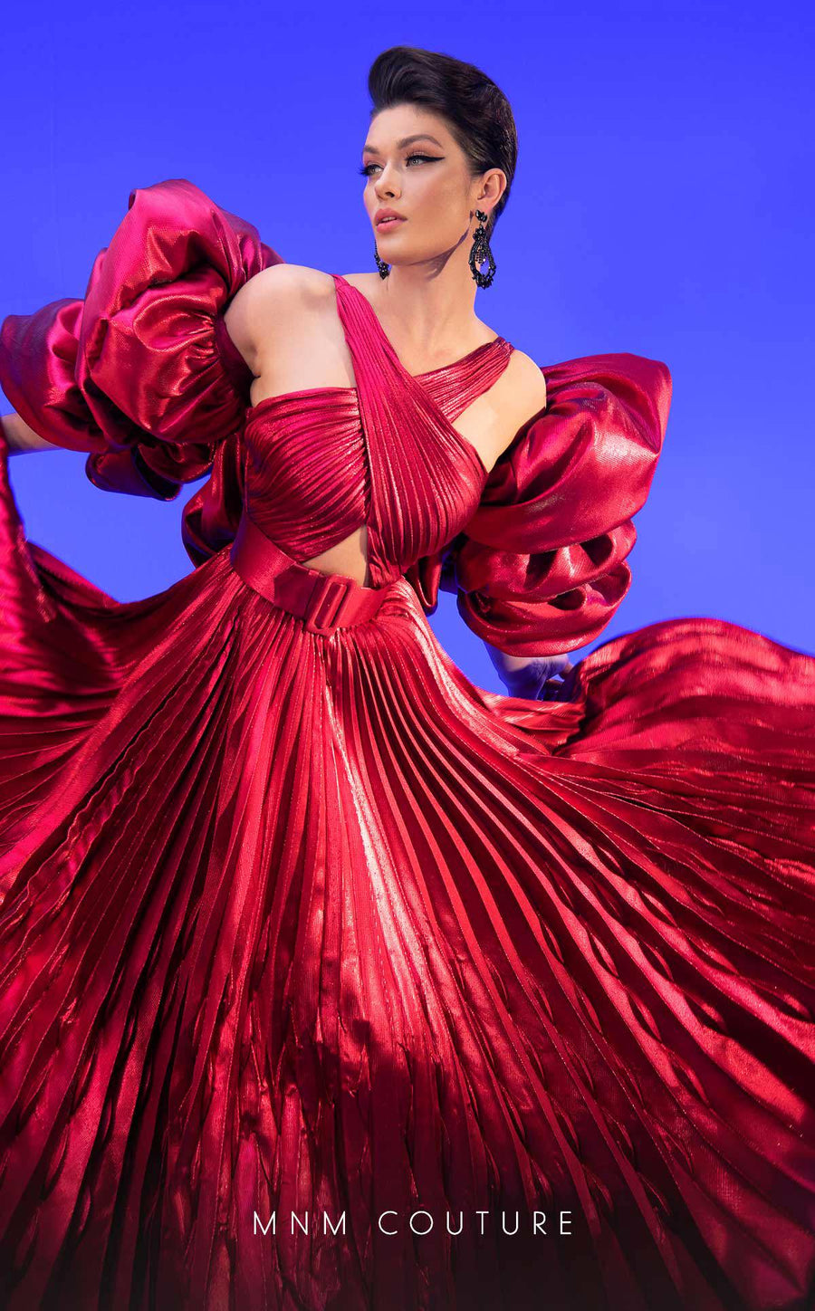 Formal Dresses A Line Pleated Evening Gown Formal Dress  Fuchsia