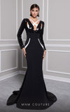 Formal Dresses Long Sleeve Formal Sequin Evening Dress Black