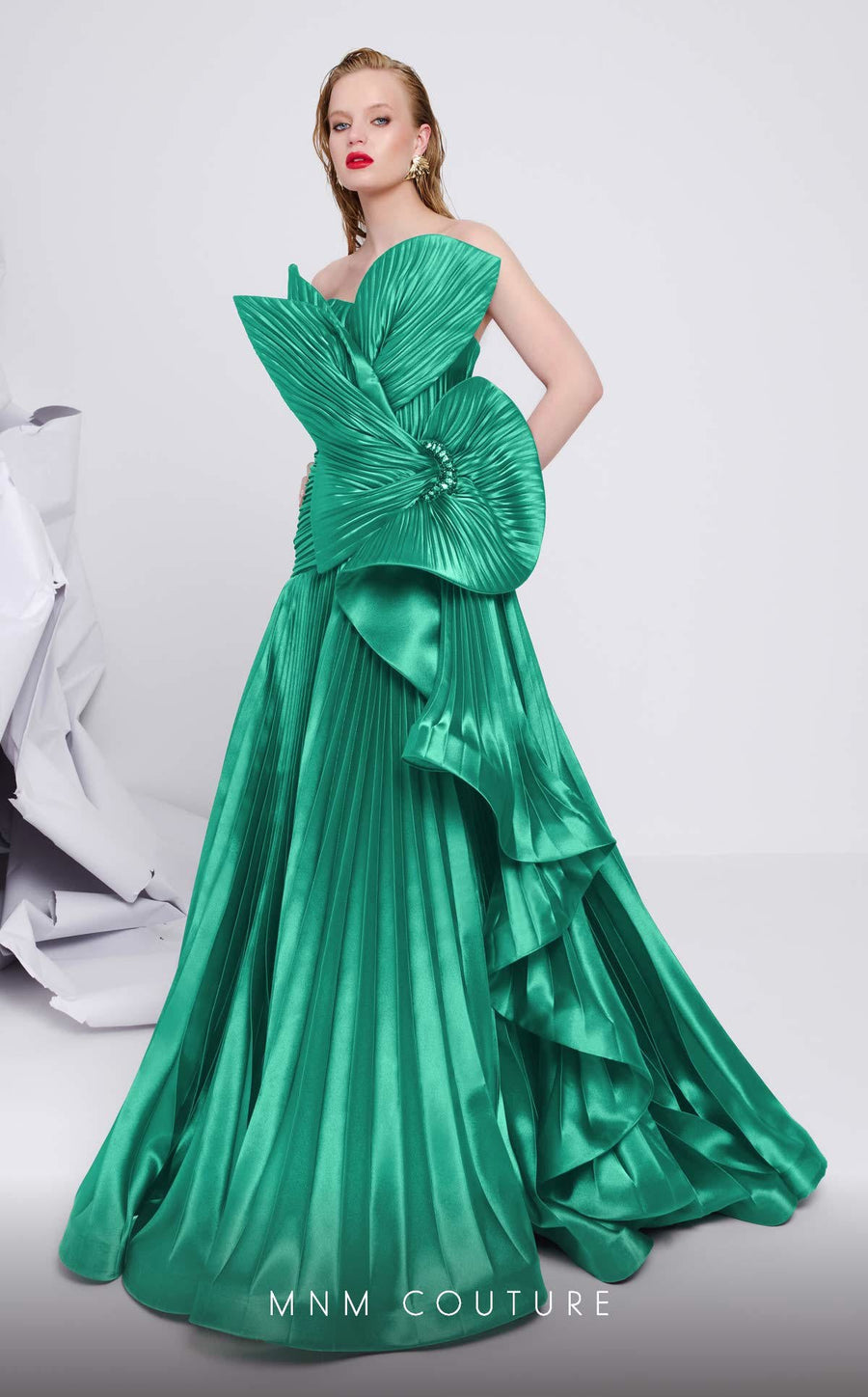 Formal Dresses A Line Pleated Formal Ruffle Evening Dress Aqua