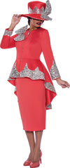 Plus Size Dresses Sequin Plus Size Mother of the Bride Overskirt Dress Coral