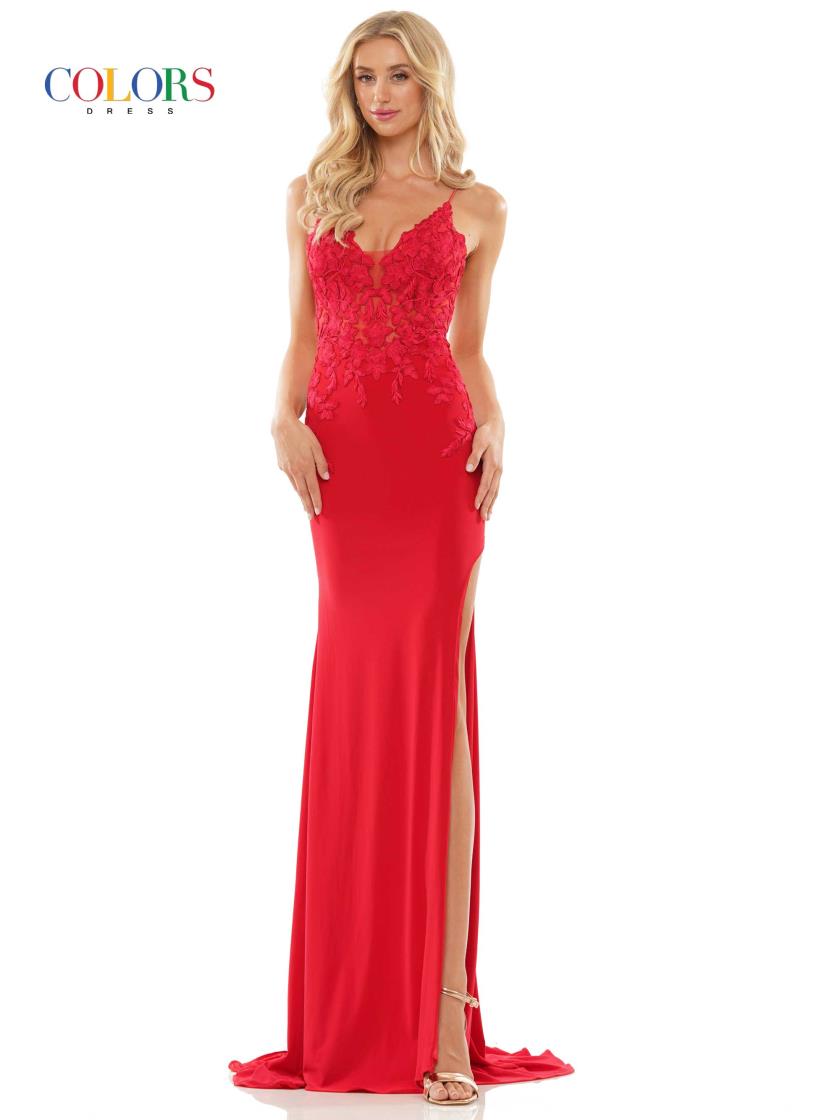 Prom Dresses Long Spaghetti Strap Fitted Prom Dress Red