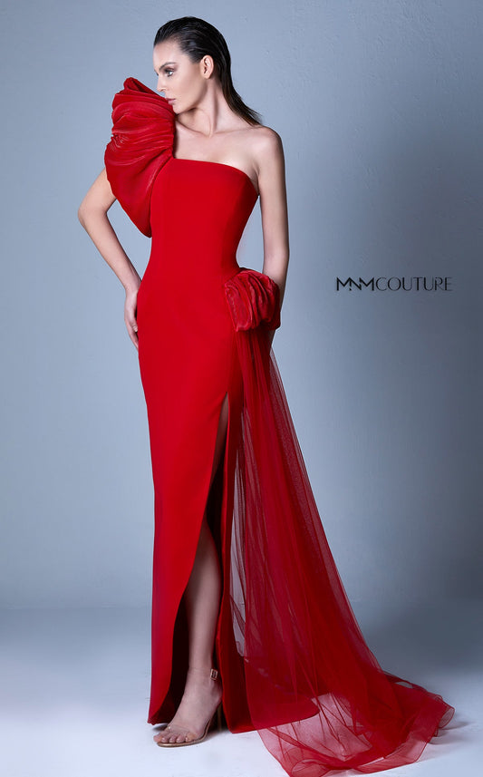 Formal Dresses Long Fitted Formal Slit Prom Dress Red