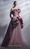 Formal Dresses Long Formal A Line Ruffled Evening Prom Dress Purple