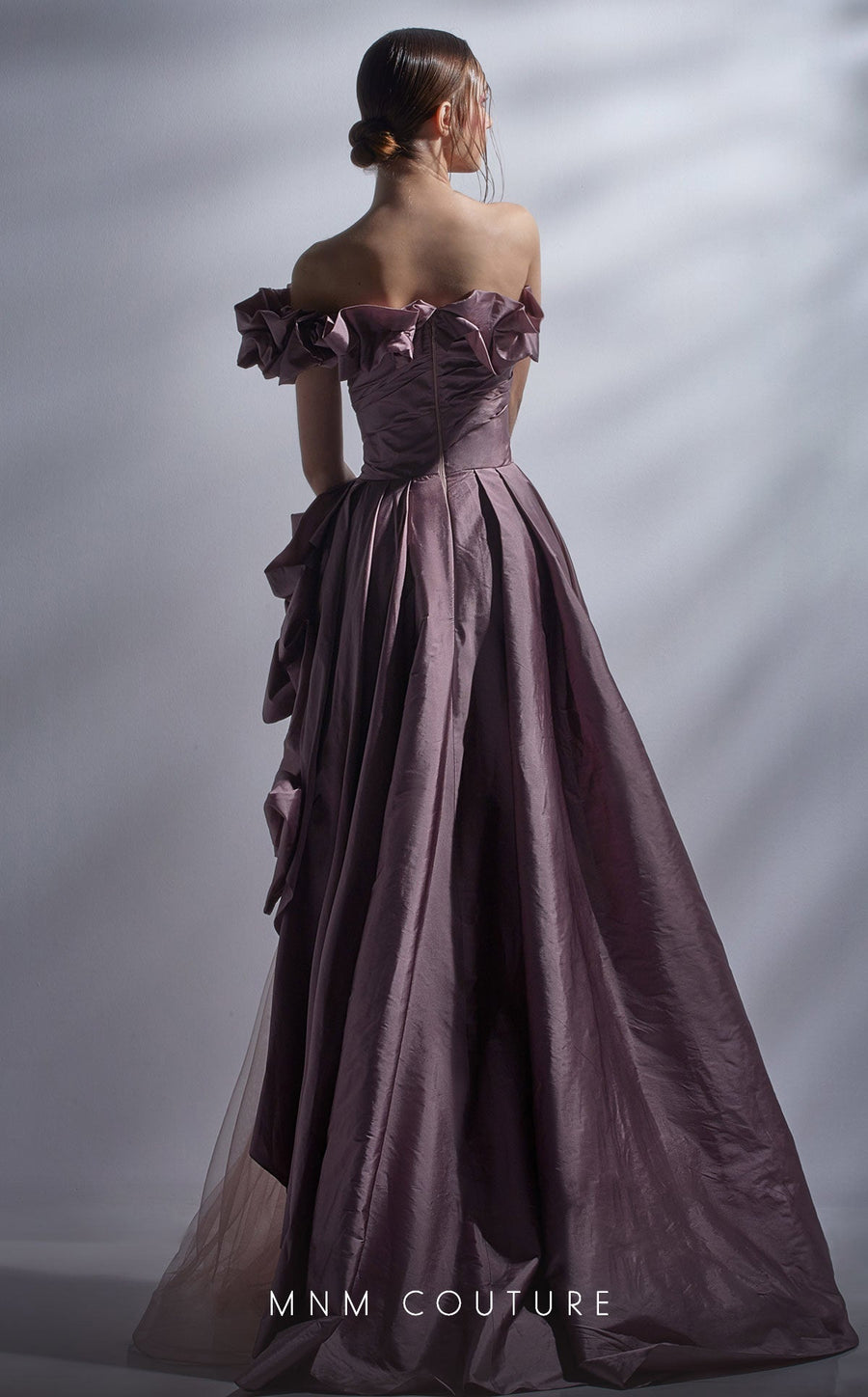 Formal Dresses Long Formal A Line Ruffled Evening Prom Dress Purple