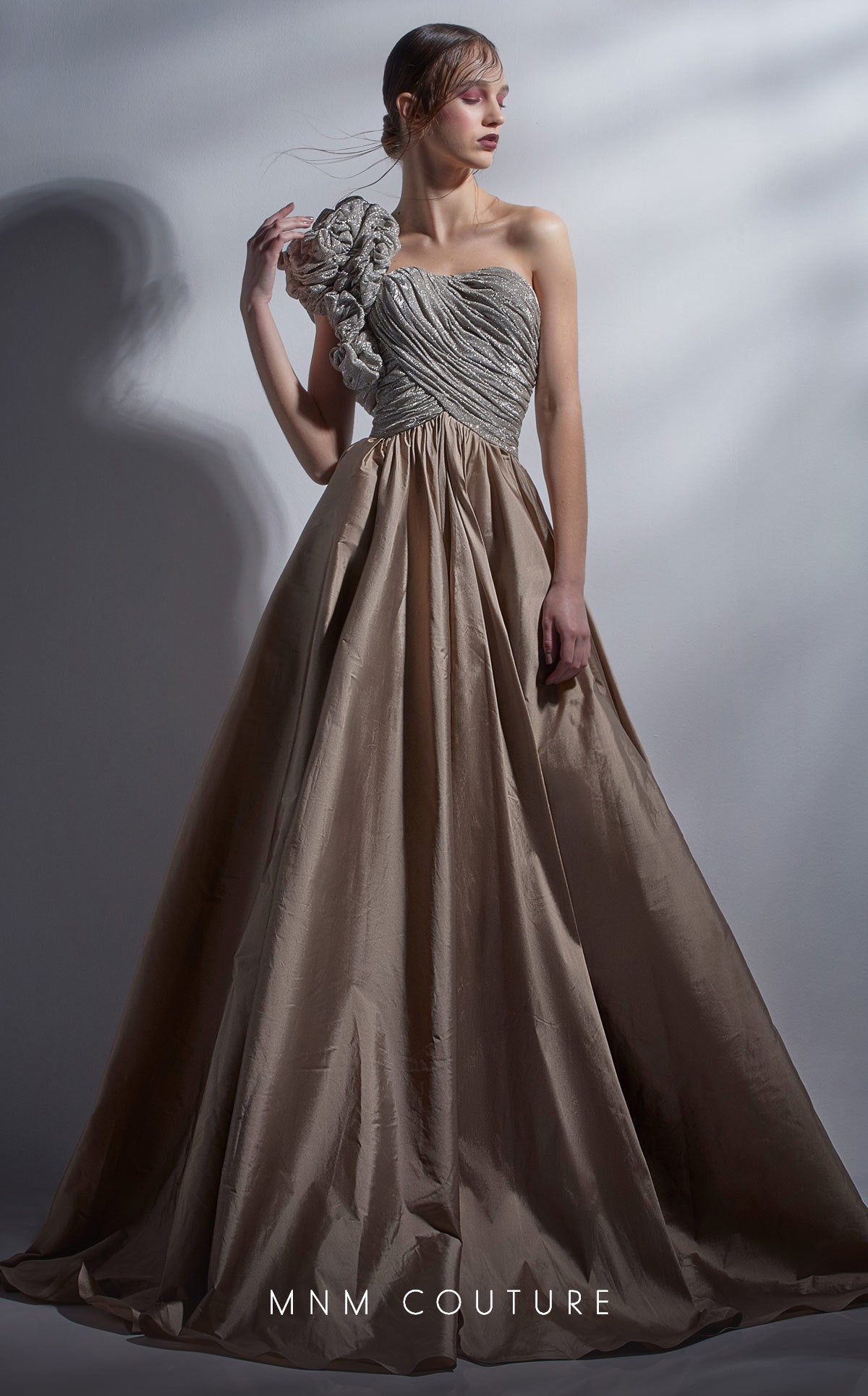 Formal Dresses Formal Long Metallic Ball Gown Prom Dress Gold/Silver