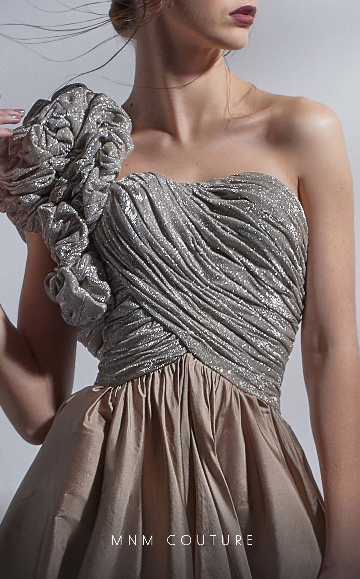 Formal Dresses Formal Long Metallic Ball Gown Prom Dress Gold/Silver