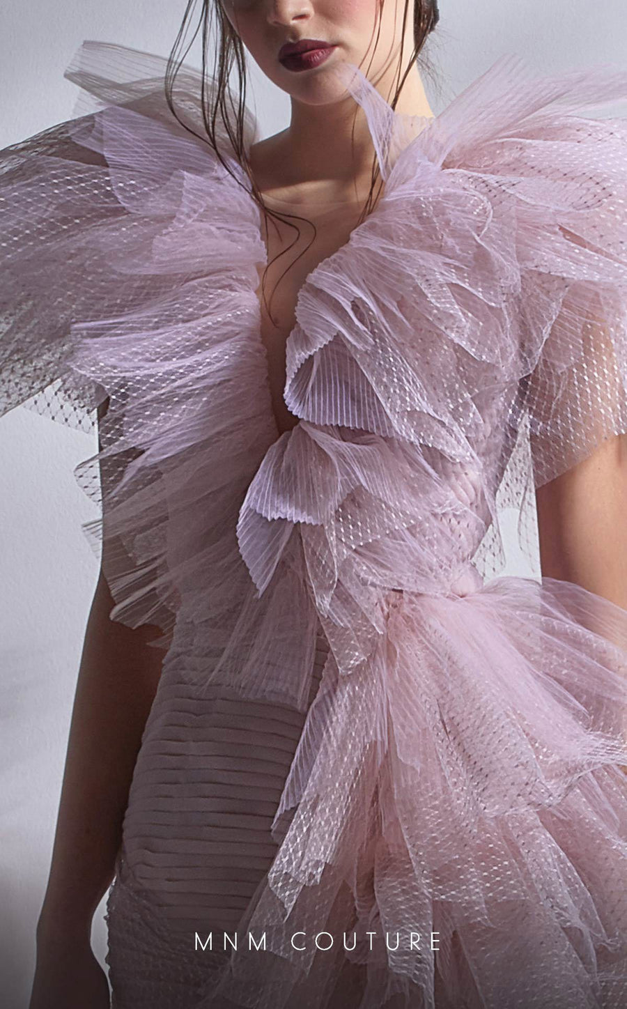 Formal Dresses Long Mermaid Ruffle Formal Evening Dress Pink