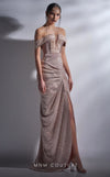 Prom Dresses Prom Long Beaded Sequin Slit Formal Dress Nude/Black