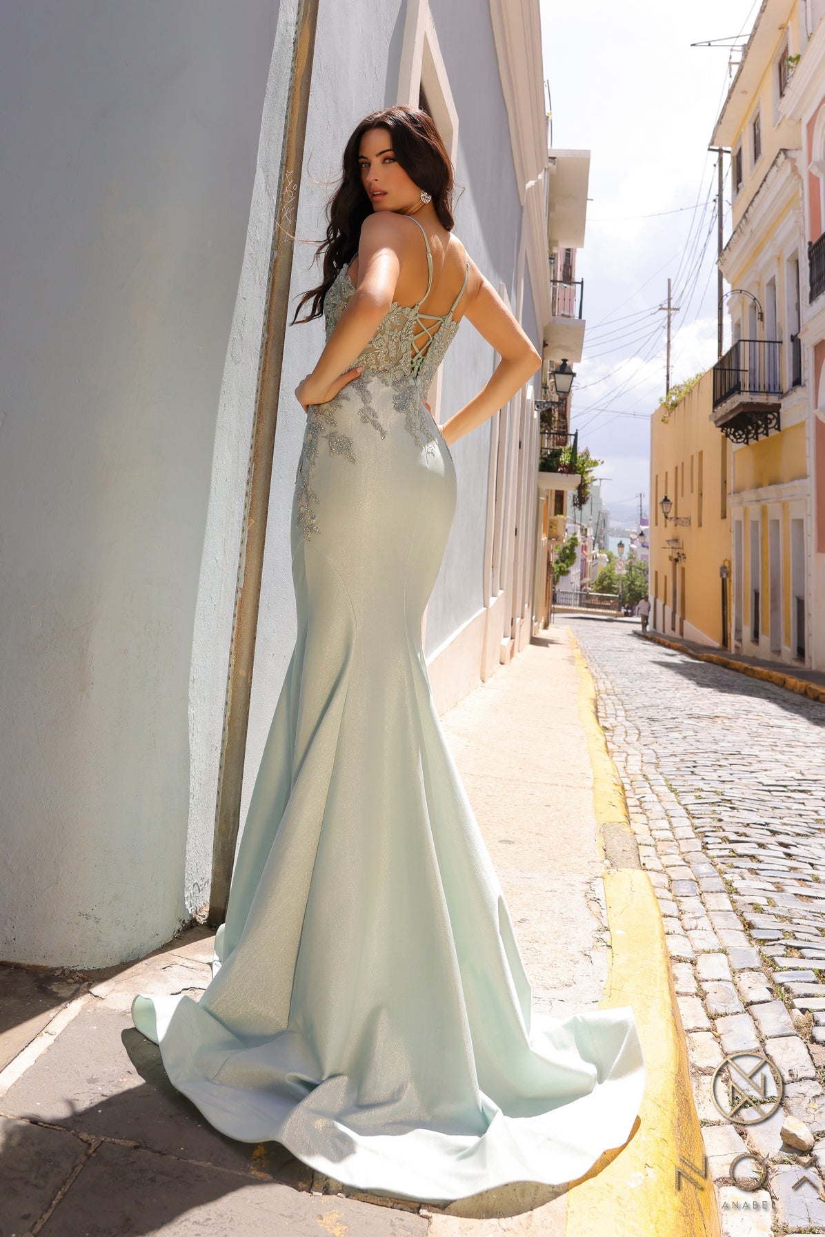 Prom Dresses Formal Fitted Prom Long Dress Sage Green