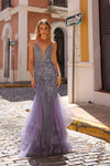 Prom Dresses Long Prom Beaded Formal Mermaid Dress Lapis Blue